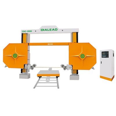 CNC Diamond Wire Saw Machine 11KW For Shapes Block Cutting