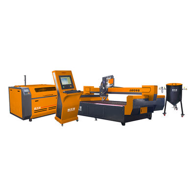 5 άξονες CNC Waterjet Cutting Machine Water Jet Cutting Machine για την κοπή 45 μοιρών για πέτρα μεταλλικό γυαλί πλαστικό